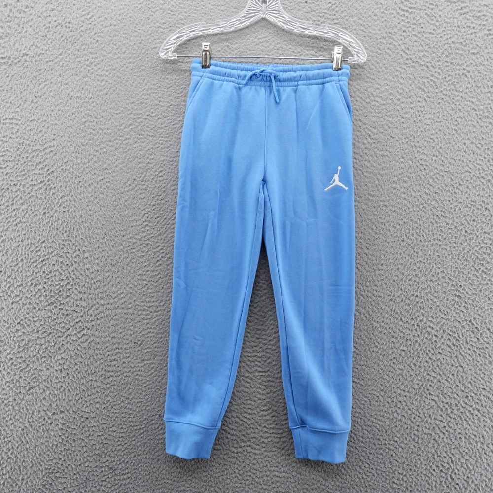 Nike Jordan Jumpman Kids University Blue Fleece Jogger Pants Small NEW‎
